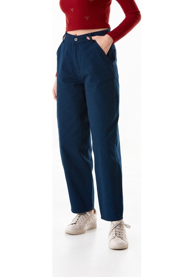 Fullamoda Fermuarlı Yüksek Bel Gabardin Şalvar Pantolon 25ygb1900214565-lacivert Lacivert Fullamoda Fermuarlı Yüksek Bel Gabardin Şalvar Pantolon 25ygb1900214565-lacivert Lacivert