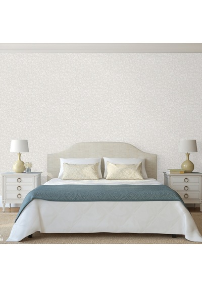 Muse Koleksiyonu 25109-1 Krem Vizon Dokulu Modern Duvar Kağıdı 1.06x15.6m, 16.5m²