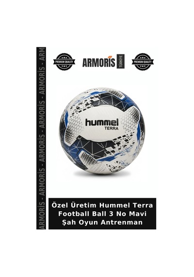 Özel Üretim Hummel Terra Football Ball 3 No Mavi Şah Oyun Antrenman