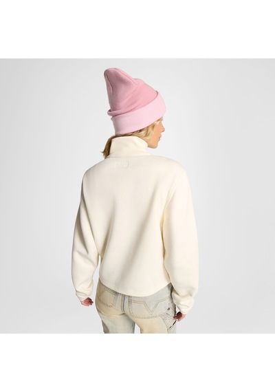 Converse Classic Kadın Yarım Fermuarlı Krem Sweatshirtdüz10027566