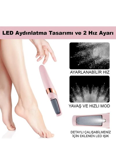 Şarjlı Ayak Törpüsü Pedikür Ve Ayak Bakım Aleti Ayak Tabanı Bakım Törpüsü Topuk Nasır Temizleme