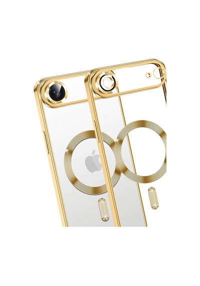 Apple Uyumlu iPhone 17 Air Uyumlu Kross Magneticsafe Kapak - Gold