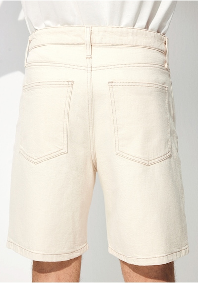 Mavi - Houston Street Ekru Jean Şort 0410672-87146 Ekru