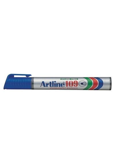 Artline 109 Permanent Markör Kesik Uçlu Mavi Kalem Mavi