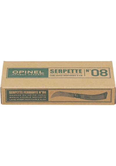 Opinel No 8 İnox Kayın Saplı Paslanmaz Çelik Bag Kamp Çakısı Çok Renkli