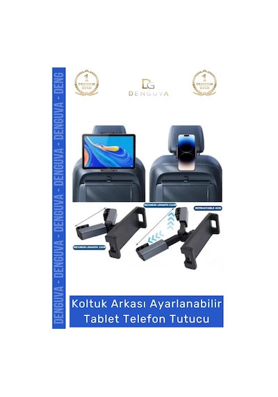 Telefontutucu Araç Arka Koltuk Başlık Uyumlu 360 Derece Döner Başlıklı Ayarlanabilir Tablet Telefon Diğer