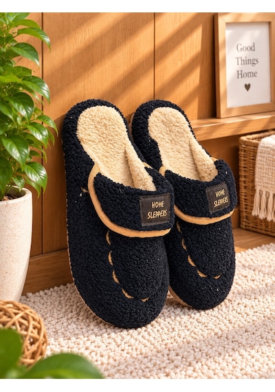 Modafrato Home Sleep Model Tokalı Havlu Kadın Ev Terliği - Sıcak Tutan Pofuduk Terlik Ses Yapmaz Taban Siyah Modafrato Home Sleep Model Tokalı Havlu Kadın Ev Terliği - Sıcak Tutan Pofuduk Terlik Ses Yapmaz Taban Siyah