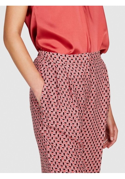 Sisley Viskoz Desenli Palazzo Pantolon Kadın Siyah Pantolon - 323a4utslf03t