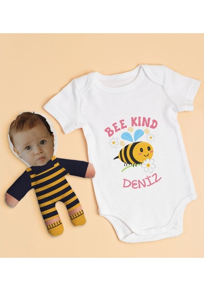 Bitmeyenkartus Bk Kids Kişiye Özel Fotoğraflı Bebek Yastık Ve Bebek Body Zıbın H (550906150) Çok Renkli
