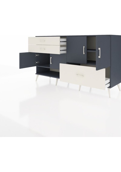 Hyperion Konsol 3 Raflı 3 Çekmeceli 4 Kapaklı 176x44x99 Antrasit- Antrasit-antrasit/aytaşı Hyperion Konsol 3 Raflı 3 Çekmeceli 4 Kapaklı 176x44x99 Antrasit- Antrasit-antrasit/aytaşı