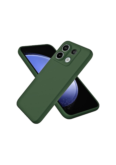Redmi Note 13 Pro 5g Uyumlu Silikon Kılıf - Kamera Korumalı Esnek Pastel Renk Kapak - Yeşil