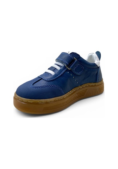 Tuğba Ortopedi 271 Çocuk Okul Öncesi Deri Sneaker Mavi