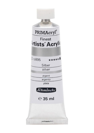 Schmincke Primacryl Artist Akrilik Boya 35 Ml Seri 2 895 Silver