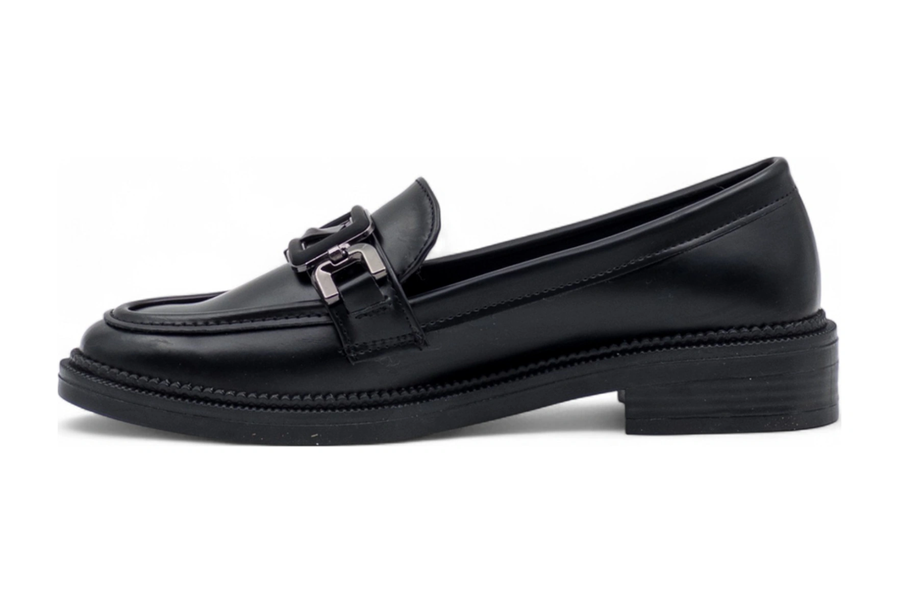 Trendy 0705 Toka Detaylı Kadın Loafer Siyah