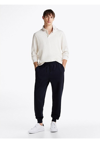 Tommy Hilfiger Essentıal Terry Sweatpants Erkek Mavi Eşofman Altı - Mw0mw37236
