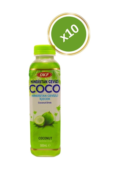 Coconut Drink Hindistan Cevizli İçecek 500ml 10'lu Set