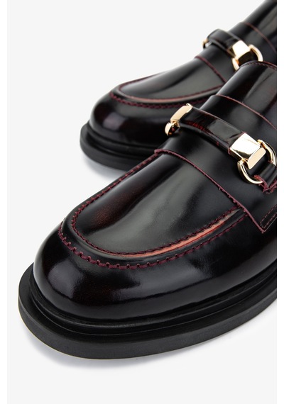 Valmenti Kadın Bordo Loafer Ayakkabı 858 01 Bn Ayk Sk24-25 Bordo Acma Bordo