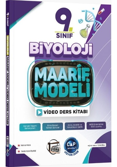 Çap Yayınları 9. Sınıf Biyoloji Maarif Video Ders Kitabı