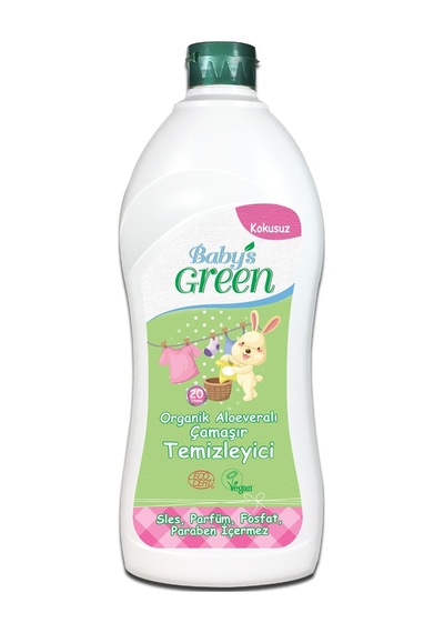 Baby's Green Organik Aloeveralı Çamaşır Deterjanı Kokusuz 60 Yıkama 3 x 750 ML