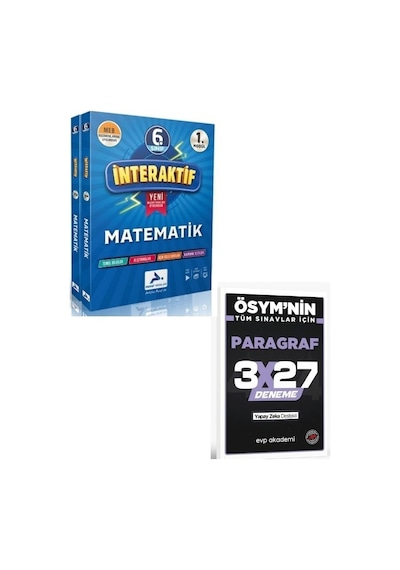 Paraf 2027 6. Sınıf İnteraktif Matematik Etkinli Çalışma Kitabı 2 Modül+ Evp Akademi Paragraf