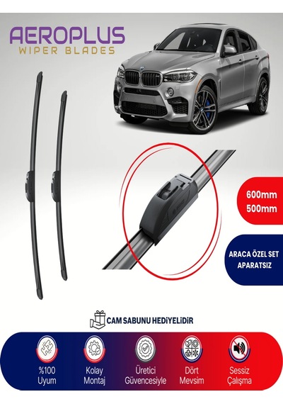 Aeroplus Bmw X6 F16 F86 Muz Silecek Takımı 2014-2019