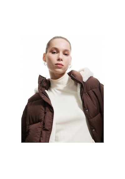 Koton Kapüşonlu Fermuarlı İçi Peluş Çıtçıt Düğmeli Cepli Şişme Mont Kahverengi 6wal20054ıw Kahverengi Koton Kapüşonlu Fermuarlı İçi Peluş Çıtçıt Düğmeli Cepli Şişme Mont Kahverengi 6wal20054ıw Kahverengi