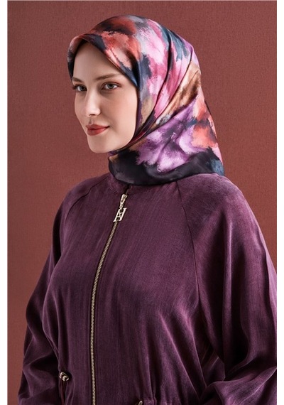 Armine Saf İpek Twill Eşarp 9613d 03 Acı kahve