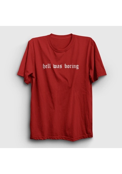 Noıssey Unisex Kırmızı Hell Was Boring T-shirt 403518tt