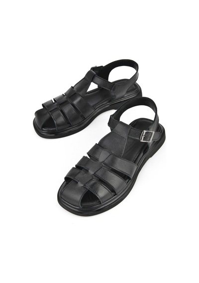 Ziya, Kadın Hakiki Deri Sandalet 1511047z600 Siyah 1511047z600 000 Siyah