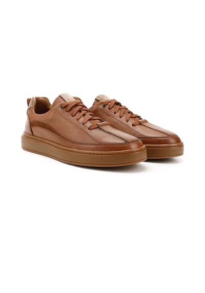 Gönderi(R) Gönderi R Erkek Taba Bağcıklı Kauçuk Taban Hakiki Deri Sneaker Ddma83531640 Taba