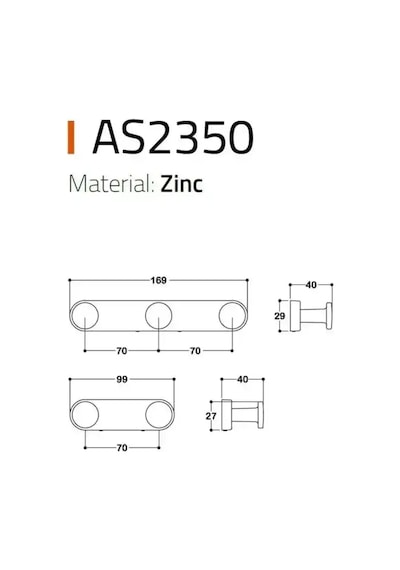 System 2350 Askı Krom 170 Mm As2350 0170 Cr-cr Çok Renkli
