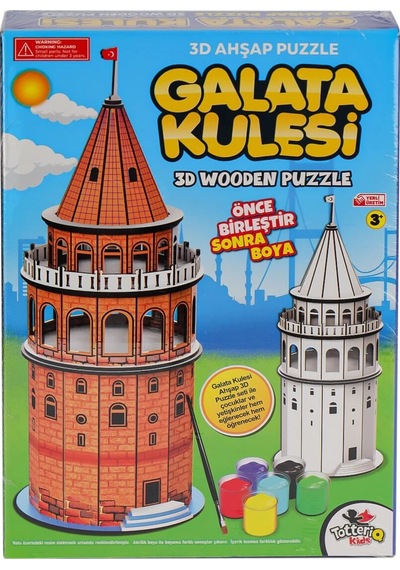 8210 Galata Kulesi Ahşap 3d Puzzle