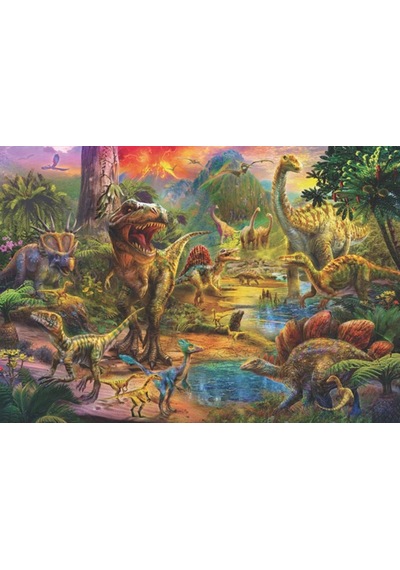 Anatolian Dinozor Krallığı 500 Parça Puzzle landscape Of Dinosau