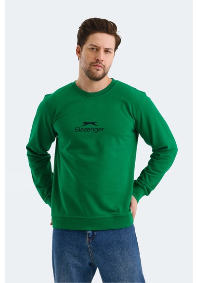 Slazenger Ortwın Erkek Yeşil Sweatshirt Yeşil