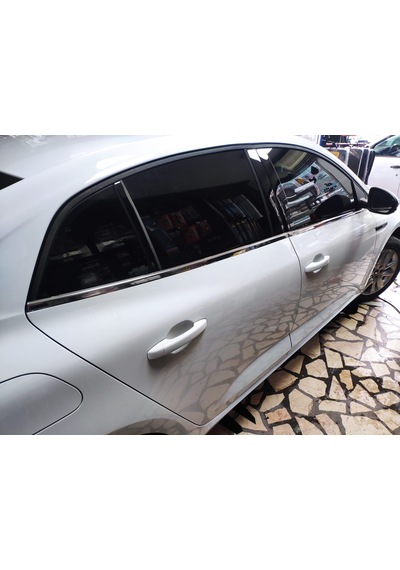 Renault Megan 4 Sedan Kasa Uyumlu Cam Alt Çıta Kromu