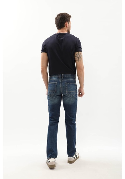 Erkek Normal Kalıp Regular Jean Pantolon Mavi
