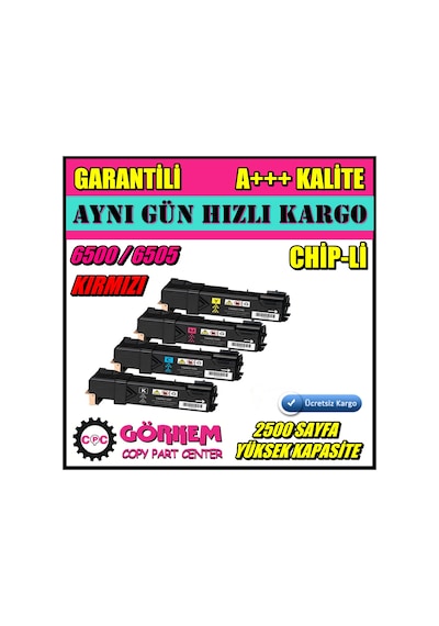 Xerox 6500 / 6505 Uyumlu Toner Kırmızı N11.22957