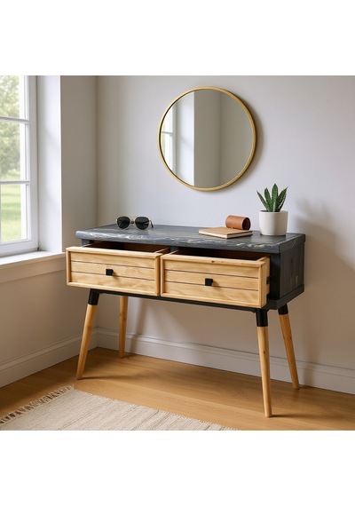 Mobenta Stria Entry: Modern Masif Dresuar 2 Çekmeceli Antre Konsolu - 120x31.5 An-bz Antrasit Mobenta Stria Entry: Modern Masif Dresuar 2 Çekmeceli Antre Konsolu - 120x31.5 An-bz Antrasit