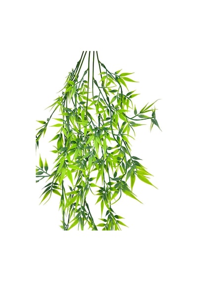 Yapay Çiçek Sarkan Bambu 60cm 5Dallı ty122 Yapay Sarmaşık Yeşil