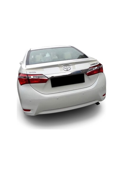 Toyota Corolla Uyumlu Bagaj Üstü Spoiler ( 2014-2018)  Kar Beyazı Boyalı
