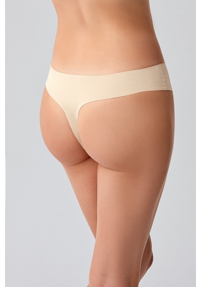 Kompedan Kadın String Lazer Kesim Slip Külot Ten 9207 Ten