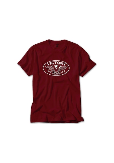 Victory Motorcycles Polaris Logo Kırmızı Tişört