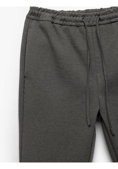 Koton Viskon Karışımlı Beli Bağcıklı Jogger Eşofman Pantolon Antrasit 5sam40010hk Antrasit Koton Viskon Karışımlı Beli Bağcıklı Jogger Eşofman Pantolon Antrasit 5sam40010hk Antrasit