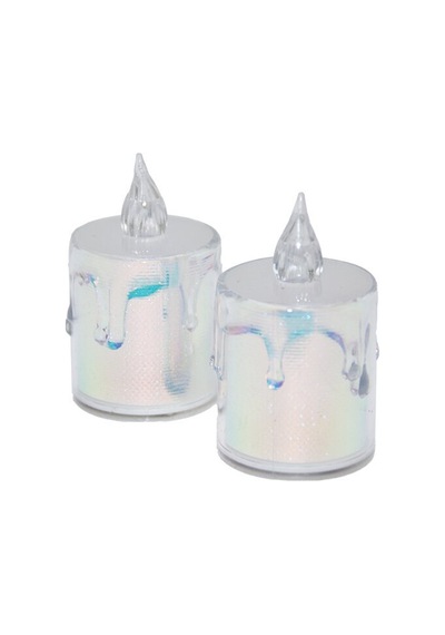 Smokeless Candles Enf-510 Orta Boy Pilli Led Mum Mika Kristal Plastik - 24'li Paket Diğer