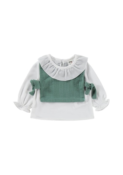 Civil Baby Bebe Yakalı 6-18 Ay Takım - Yeşil Çağla Yeşili
