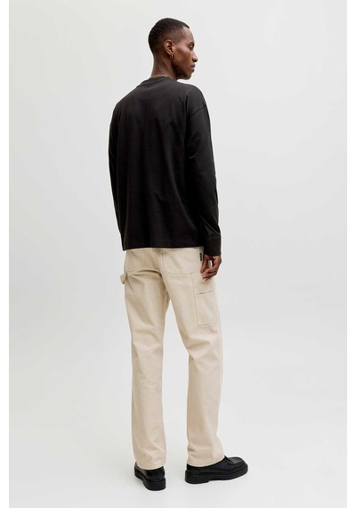 Jack & Jones Jjebarron Tee Ls O-neck Noos siyah
