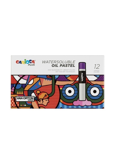 Carioca Plus Watersoluble Yağlı Pastel 12'li Suda Çözünür Karışık