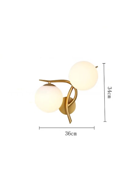 Modern Altın Küre Duvar Aplik 2'li 2422-s86-5u-gw Eskitme