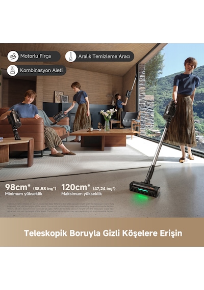 MOVA G70 Complete 225 Aw Yüksek Emiş Gücü Kablosuz Dikey Süpürge