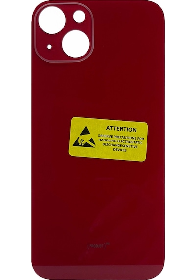 Teknonet Apple Uyumlu iPhone 14 Plus Geniş Kamera Camlı Batarya Kapağı - Product Red Product Red